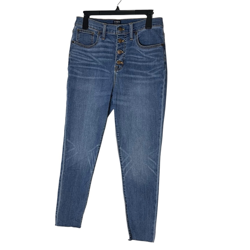 J.Crew 10" High Rise Skinny Jeans Size 29 Button Fly